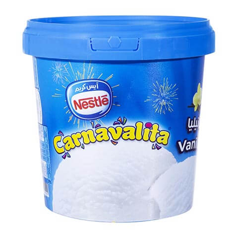 Nestlé Carnavalita ice cream — container label prepress